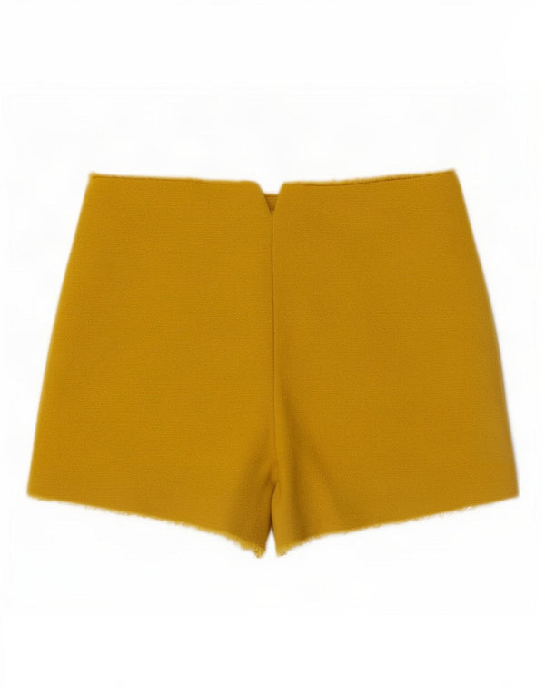 Zara Womens High Waist Hot Pants Small W26 Yellow