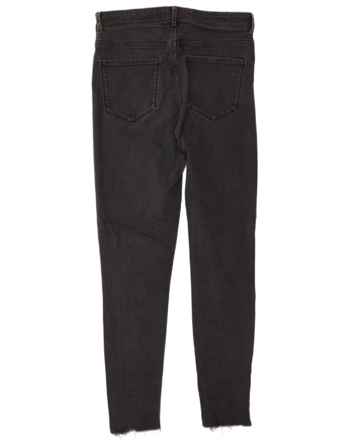 ZARA Womens Distressed Skinny Jeans EU 42 Large W32 L28 Grey