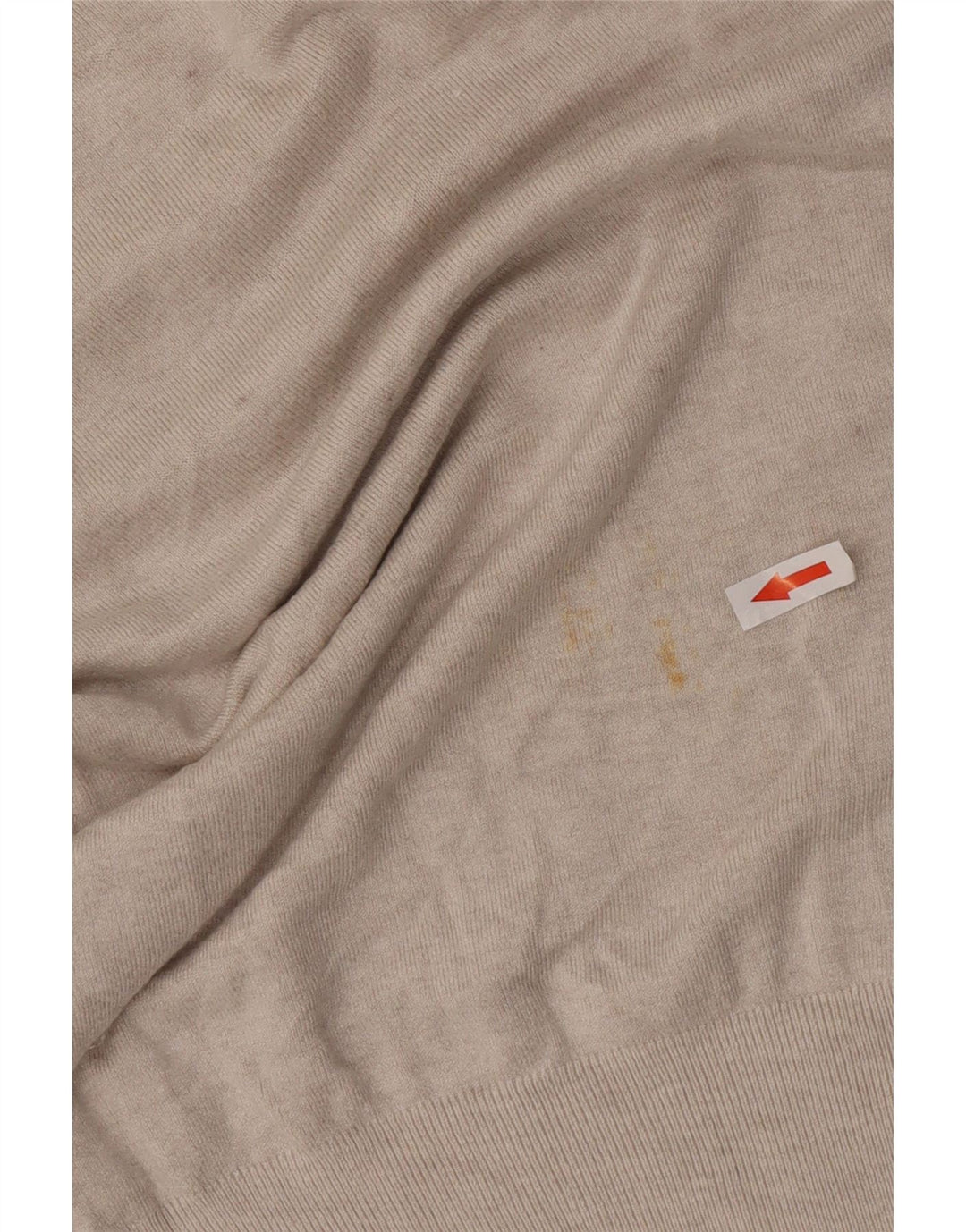 Zara Dame Roll Neck Jumper Sweater UK 10 Small Beige Rayon