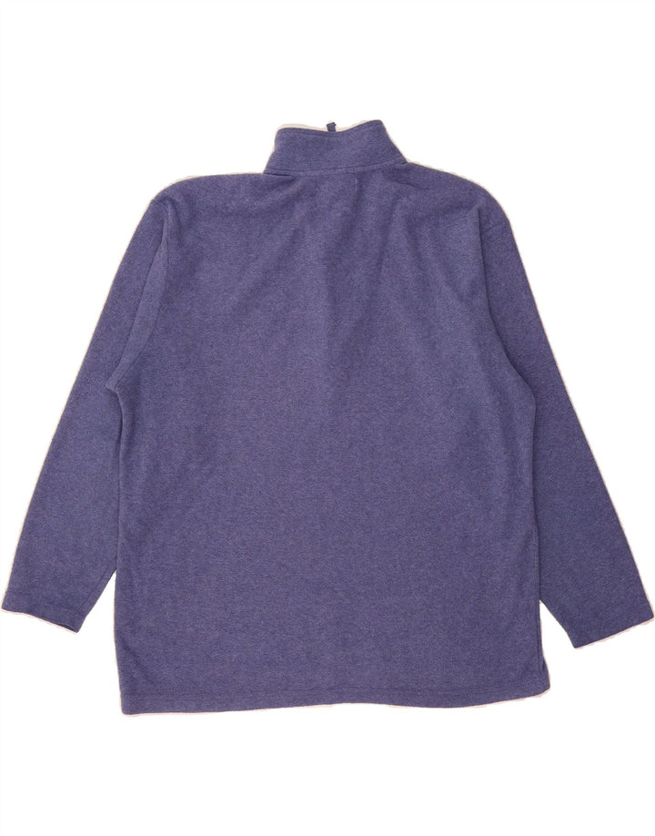 PACO Mens Zip Neck Fleece Jumper Medium Navy Blue Polyester Vintage Paco and Second-Hand Paco from Messina Hembry 