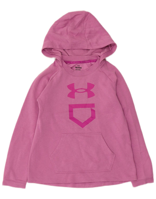Under Armour piger grafisk hættetrøje 9-10 år Medium Pink bomuld