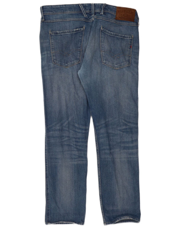 Replay Herre Anbass Slim Jeans W34 L29 Blå Bomuld