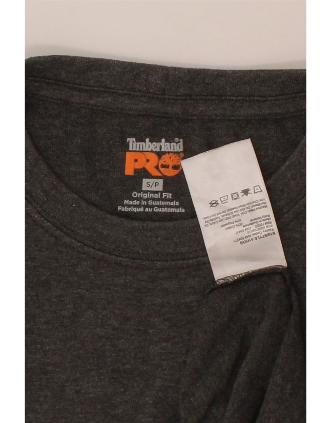 TIMBERLAND Mens Original Fit Graphic T-Shirt Top Small Grey Cotton Vintage Timberland and Second-Hand Timberland from Messina Hembry 