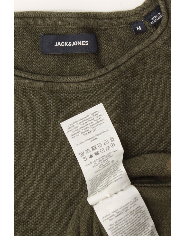Jack & Jones Herre sweater med rund hals, mellemgrøn bomuld