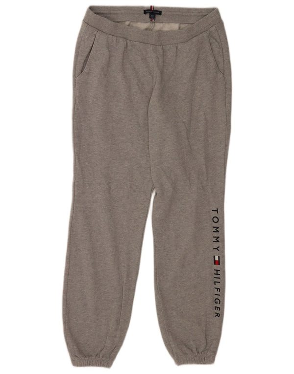 Tommy Hilfiger Mens Graphic Tracksuit Trousers Joggers Small Grey Flecked
