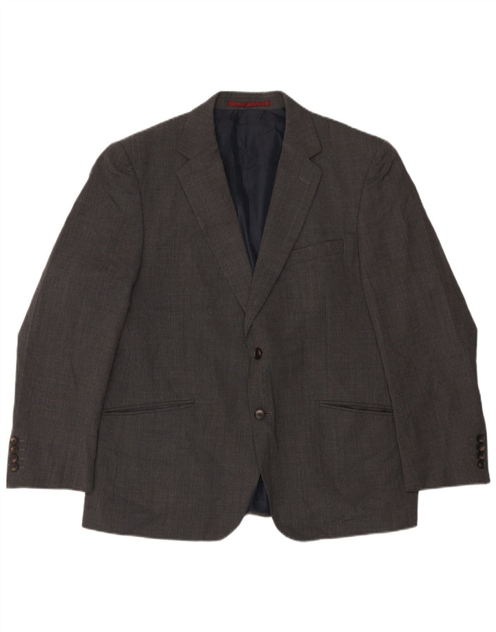 Marks & Spencer Herre Short 2 Button Blazer Jacket UK 44 XL Grå Uld