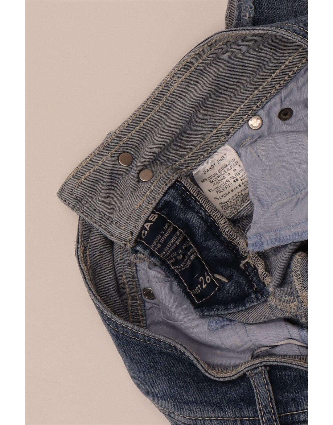 GUESS denimshorts til kvinder W26 Små blå bomuld