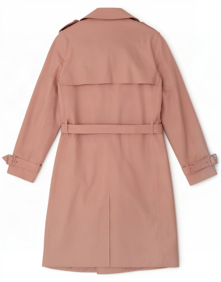 Marks & Spencer Womens Trench Coat UK 16 Large Pink Polyester