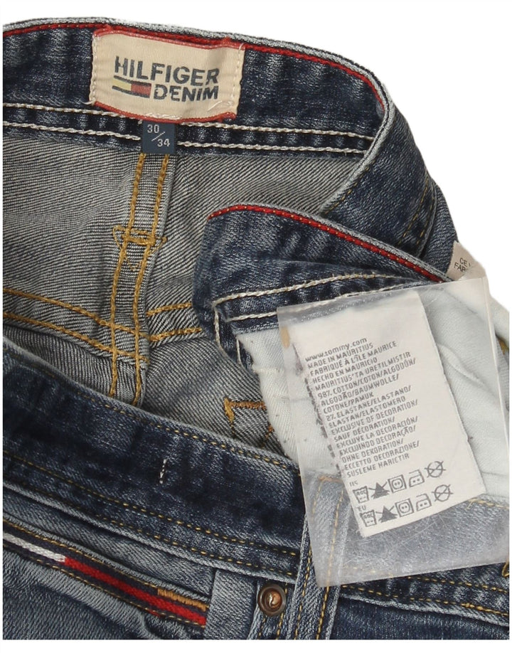 Tommy Hilfiger Herre Slim Jeans W30 L34 Blå Bomuld