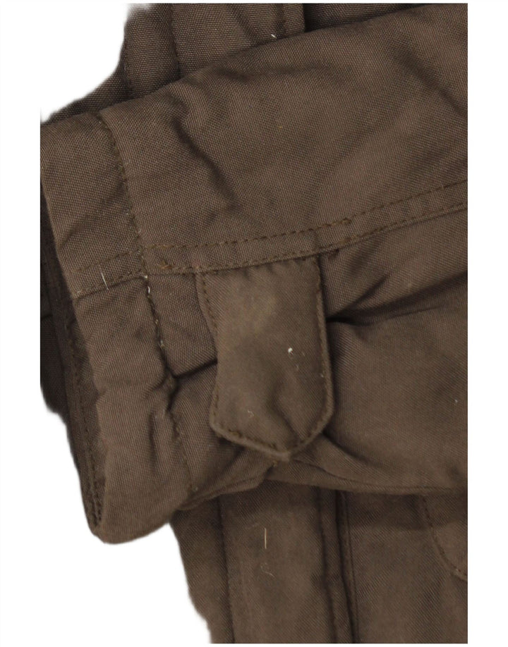 Woolrich Womens Military Polstret Gilet UK 12 Medium Brown