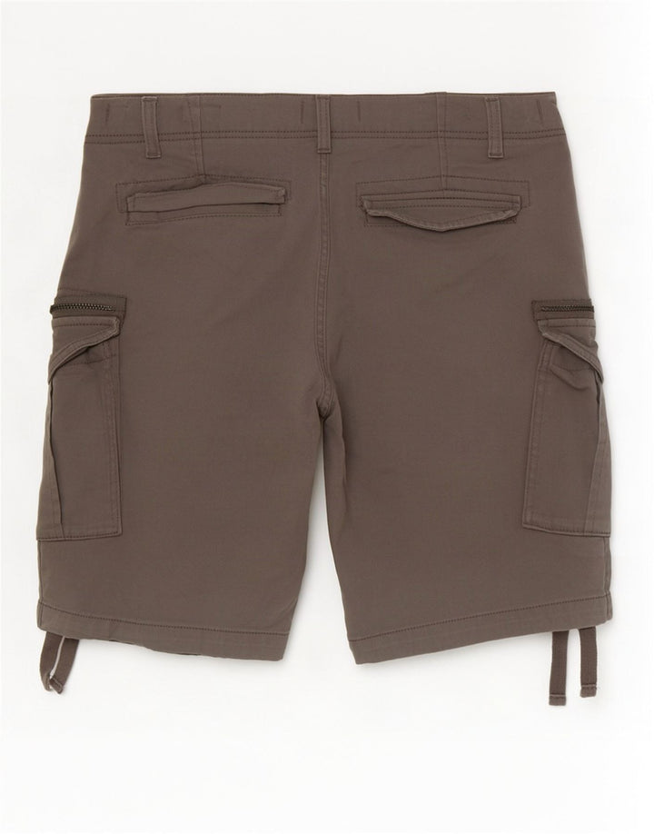 Jack & Jones Herre Comfort Fit Cargo Shorts Små W29 Grå Bomuld