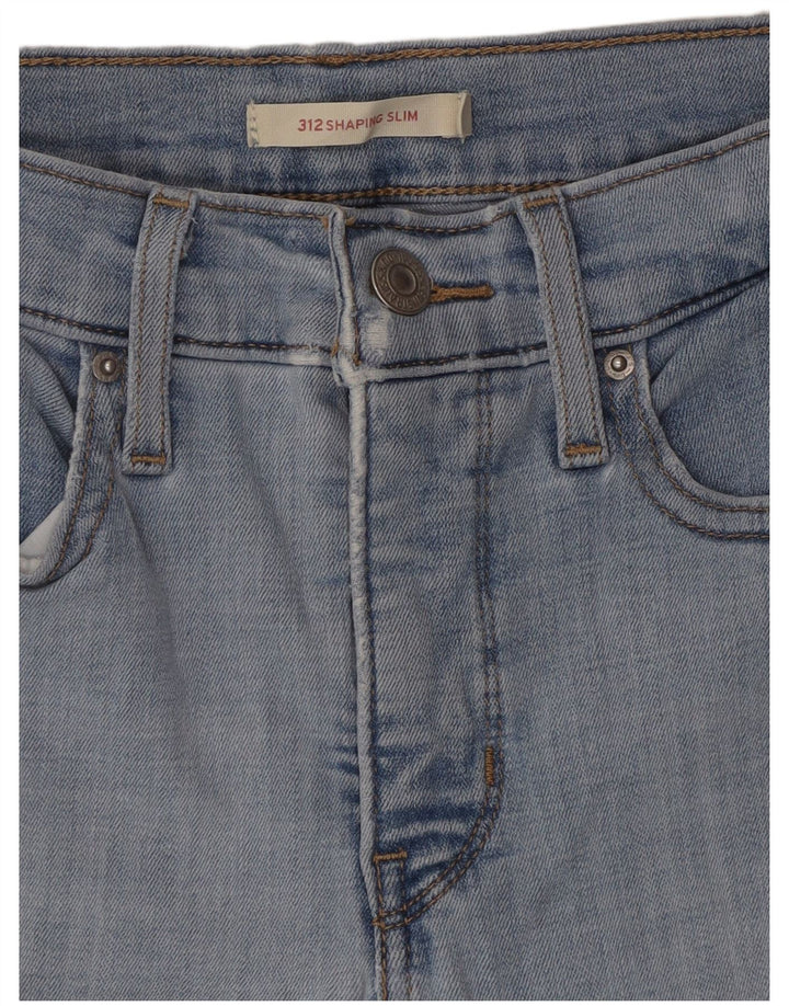 Levi's Dame 312 Shaping Slim Jeans W27 L30 Blå Bomuld