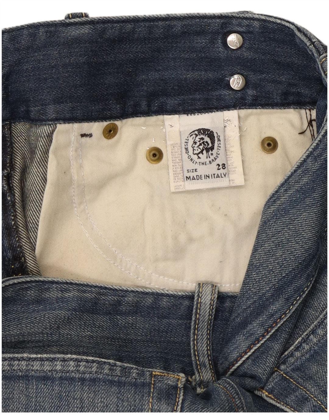 Diesel Dame Bootcut Jeans W28 L31 Blå Bomuld