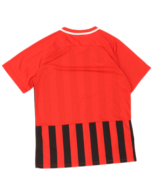 Nike herre Dri Fit T-shirt top stor rød stribet polyester