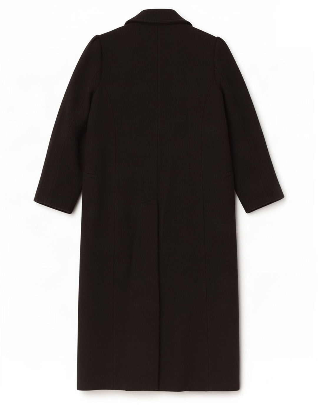 Marks & Spencer Dame Per Una Dobbeltradet Frakke UK 12 Medium Sort