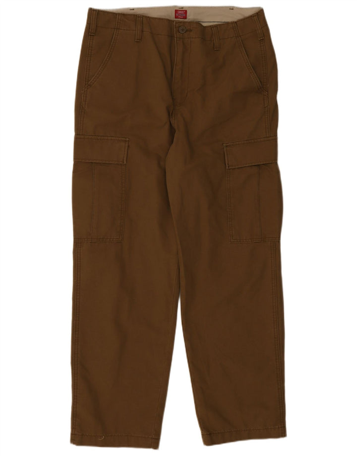 Levi's Straight Cargo-bukser til mænd W36 L30 brun bomuld