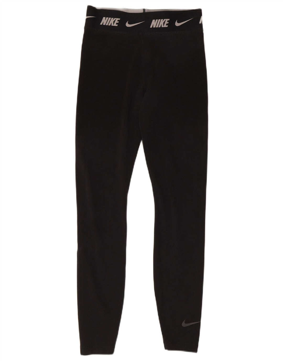 Nike Dame Tight Fit Leggings UK 8 Small Black Bomuld