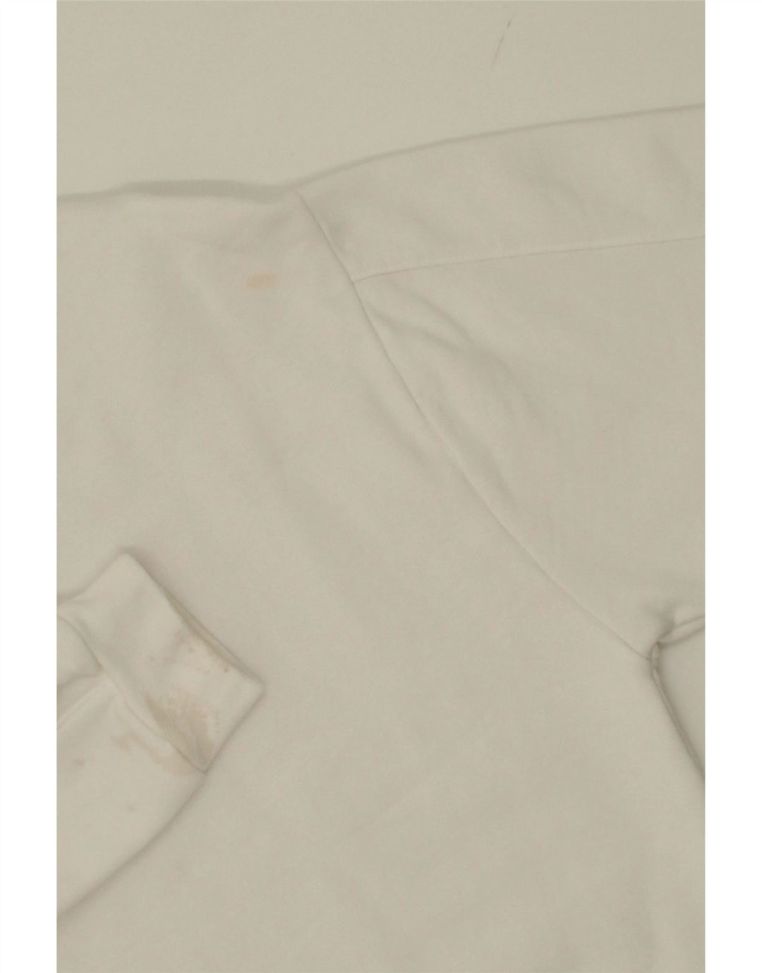 LEVI'S Womens Oversized Crop Graphic Sweatshirt Jumper UK 14 Medium White Vintage Levi's and Second-Hand Levi's from Messina Hembry 