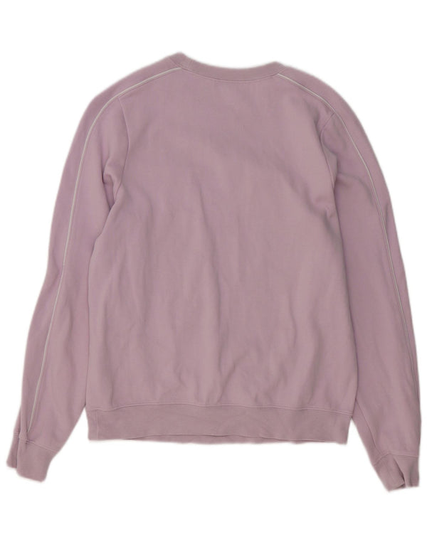 Nike Dame Grafisk Sweatshirt Jumper UK 10 Lille Lilla Bomuld