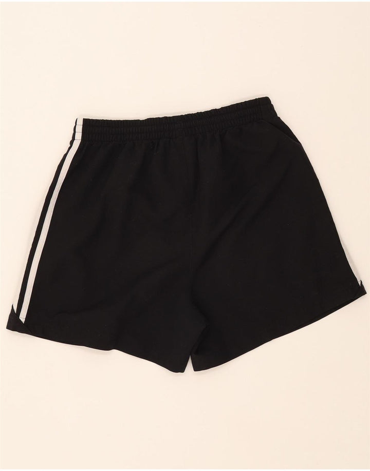 ADIDAS Womens Sport Shorts UK 8 Small Black Polyester Vintage Adidas and Second-Hand Adidas from Messina Hembry 