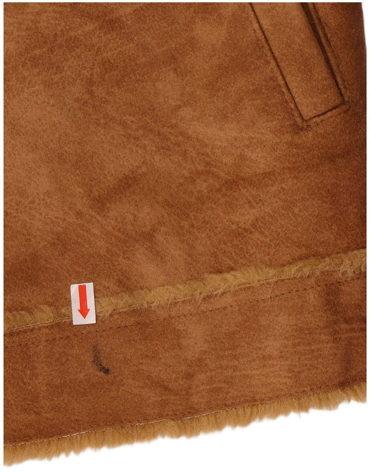 Mauritius Dame Sherpa Ruskindsjakke UK 18 XL Brun