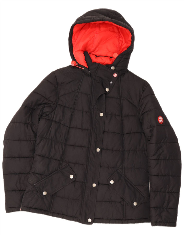 Barbour Polstret hættejakke til kvinder UK 12 Medium Sort