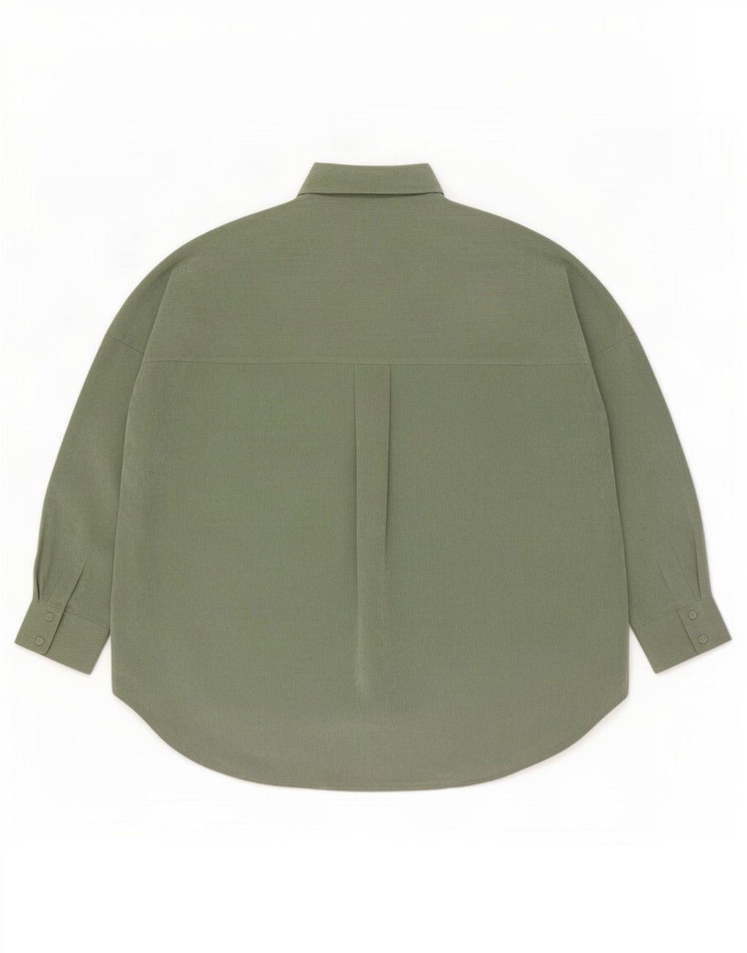 Zara Dame Oversized Corduroy Shirt UK 10 Small Green Polyester