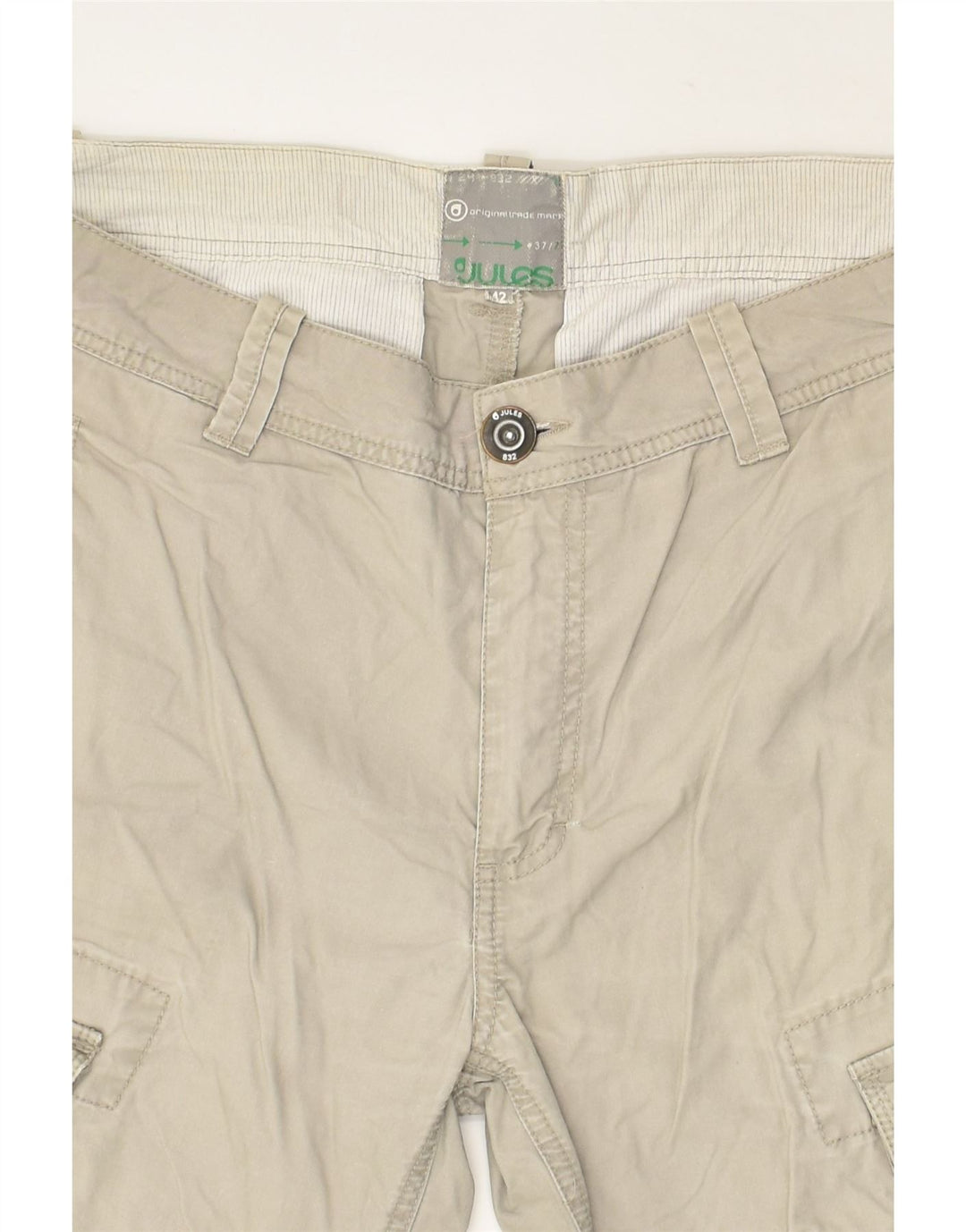 JULES Womens Cargo Shorts EU 42 Large W36 Grey Cotton | Vintage Jules | Thrift | Second-Hand Jules | Used Clothing | Messina Hembry 