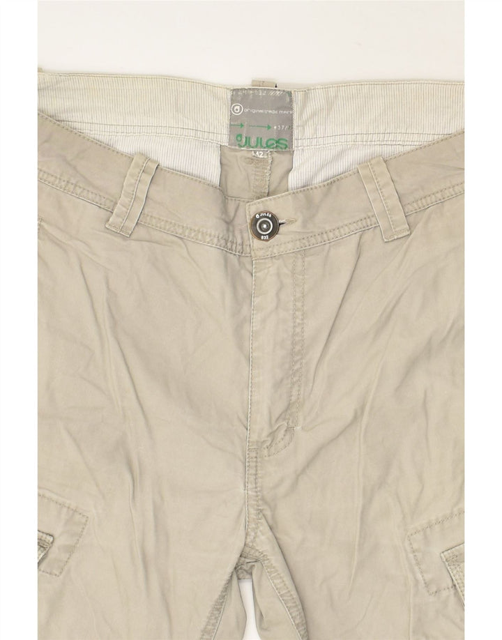 JULES Womens Cargo Shorts EU 42 Large W36 Grey Cotton | Vintage Jules | Thrift | Second-Hand Jules | Used Clothing | Messina Hembry 