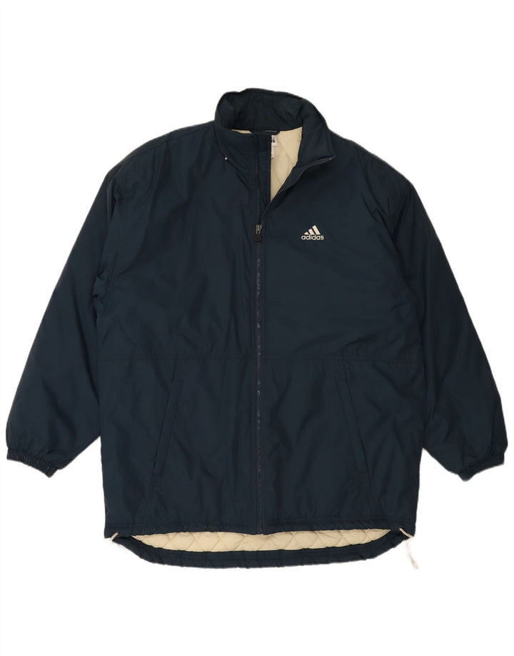 Adidas Polstret Herrejakke UK 38/40 Medium Navy Blue Nylon