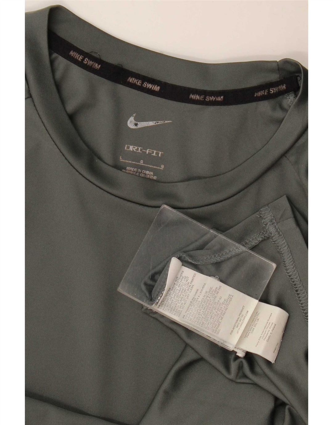 Nike Herre Dri Fit T-Shirt Top Stor Grå Polyester