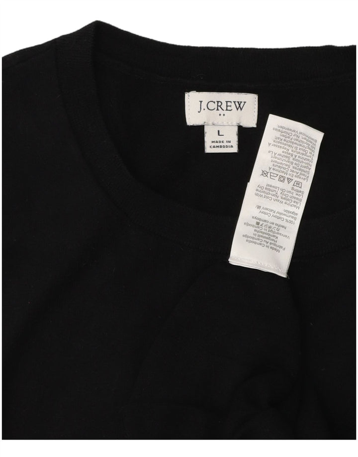 J. CREW Damevest Tank Top UK 14 Stor Sort Bomuld
