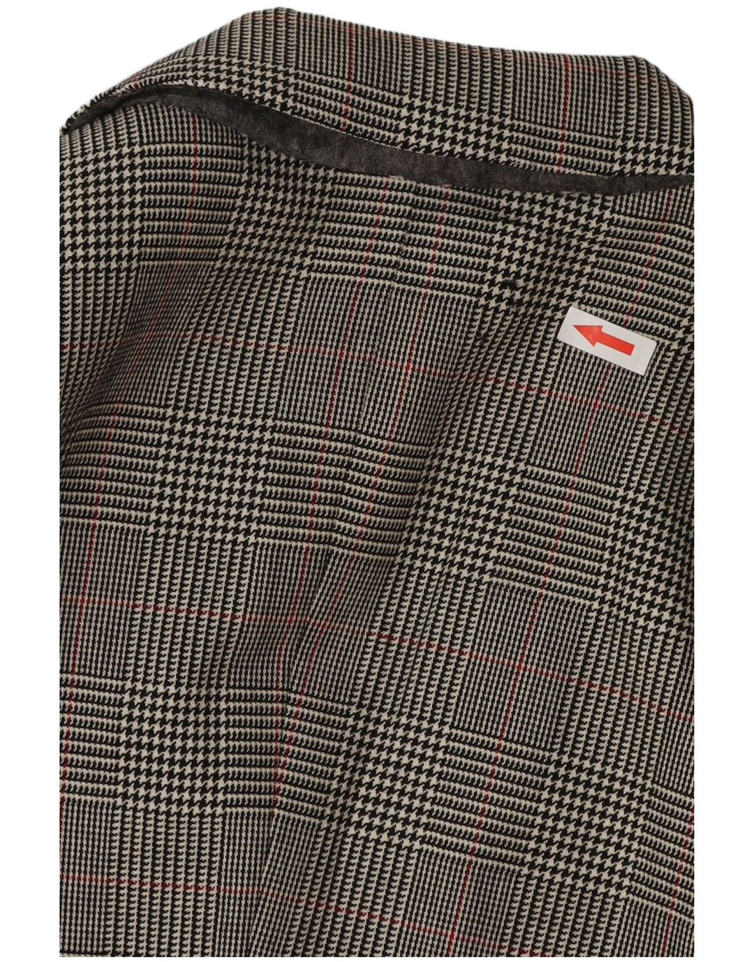 VINTAGE Herre 3-knaps blazerjakke UK 38 Medium Grey Houndstooth