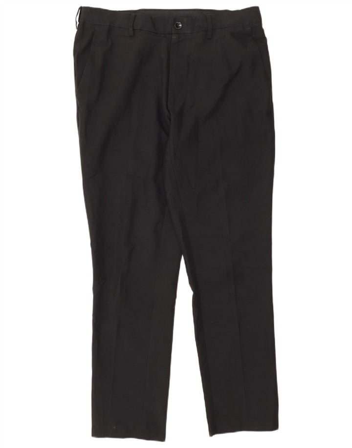 Marks & Spencer Herre Slim Fit Chino Bukser W32 L29 Sort Polyester