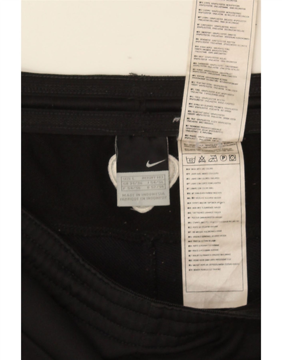 Nike grafiske sportsshorts til mænd, store sorte polyester