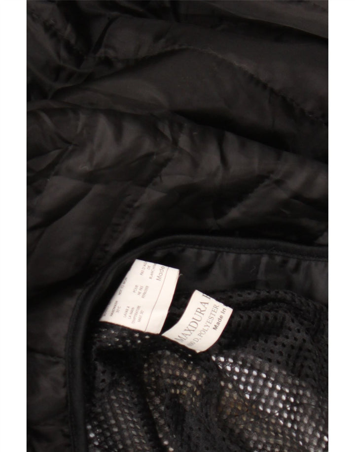 Vintage Herre Racer Jacket UK 40 Stor Sort Polyester