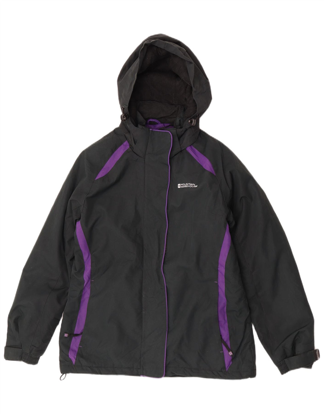 Mountain Warehouse Dame Hættevindjakke UK 8 Lille Sort