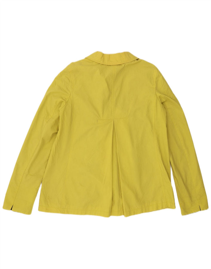 Hobbs Womens Pea Coat UK 12 Medium Yellow Coat