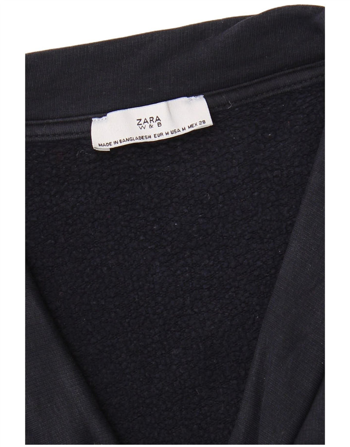 Zara Dame Oversized Sweatshirt Jumper UK 14 Medium Navy Blue