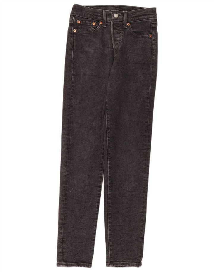 Levi's Slim Jeans til kvinder W24 L28 Grå bomuld
