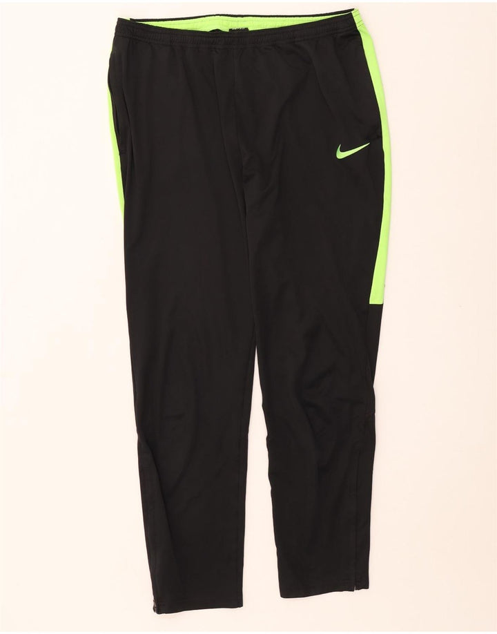 NIKE Herre Dri Fit træningsdragt Bukser Large Black Colourblock Polyester