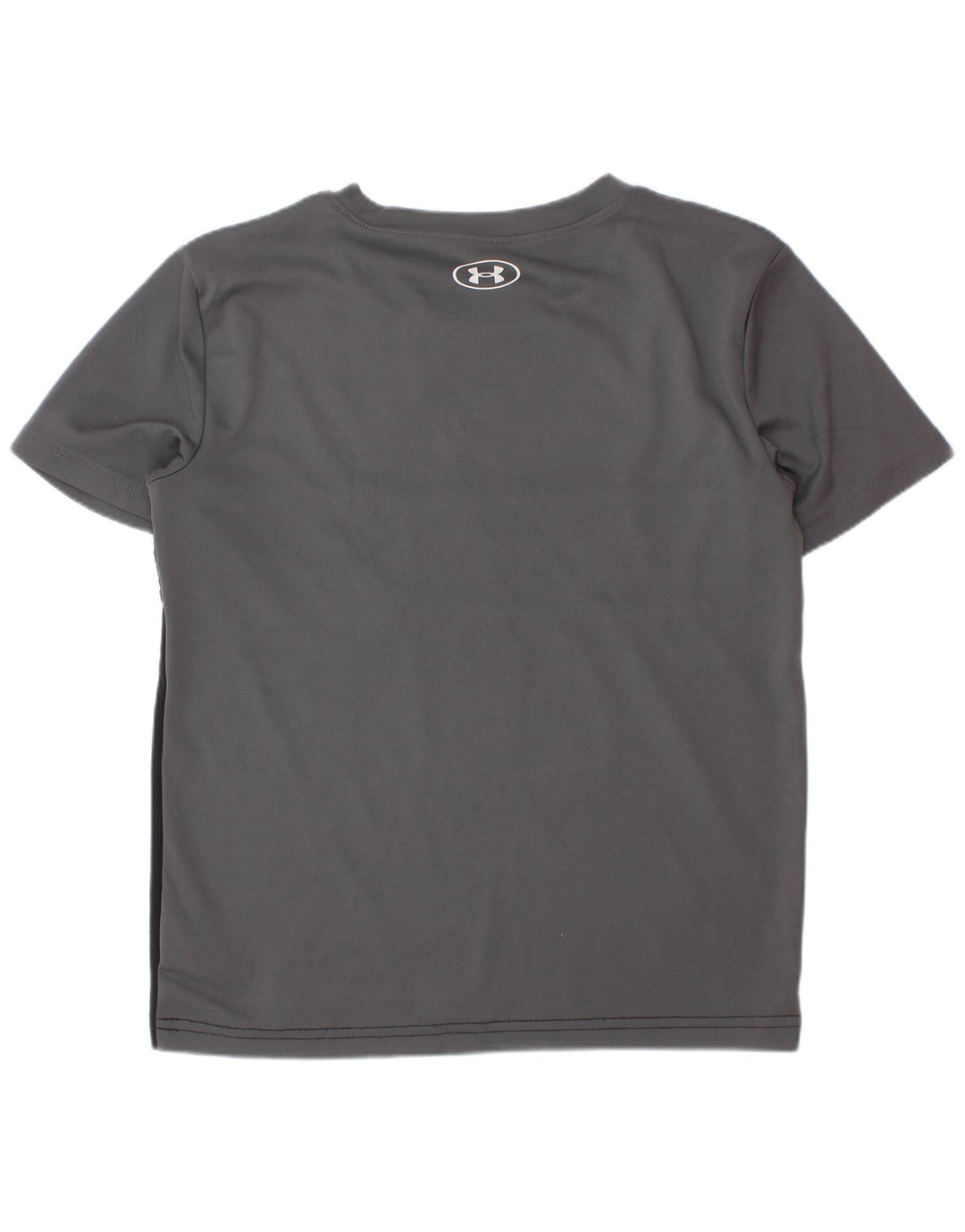 UNDER ARMOUR Drenge grafisk T-shirt top 6-7 år Grå Colourblock Polyester