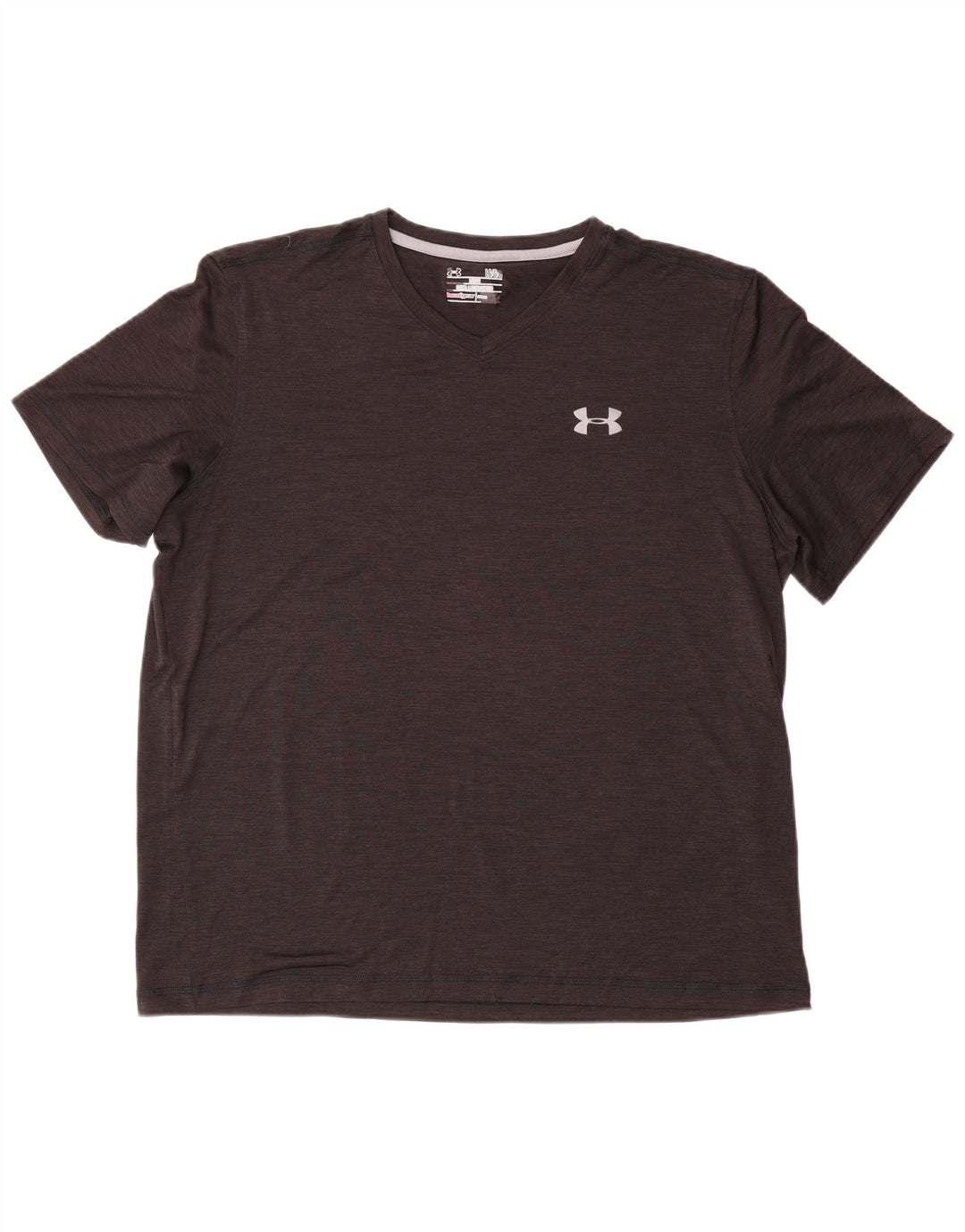 Under Armour Herre Kortærmet T-Shirt Top Stor Sort Flecked
