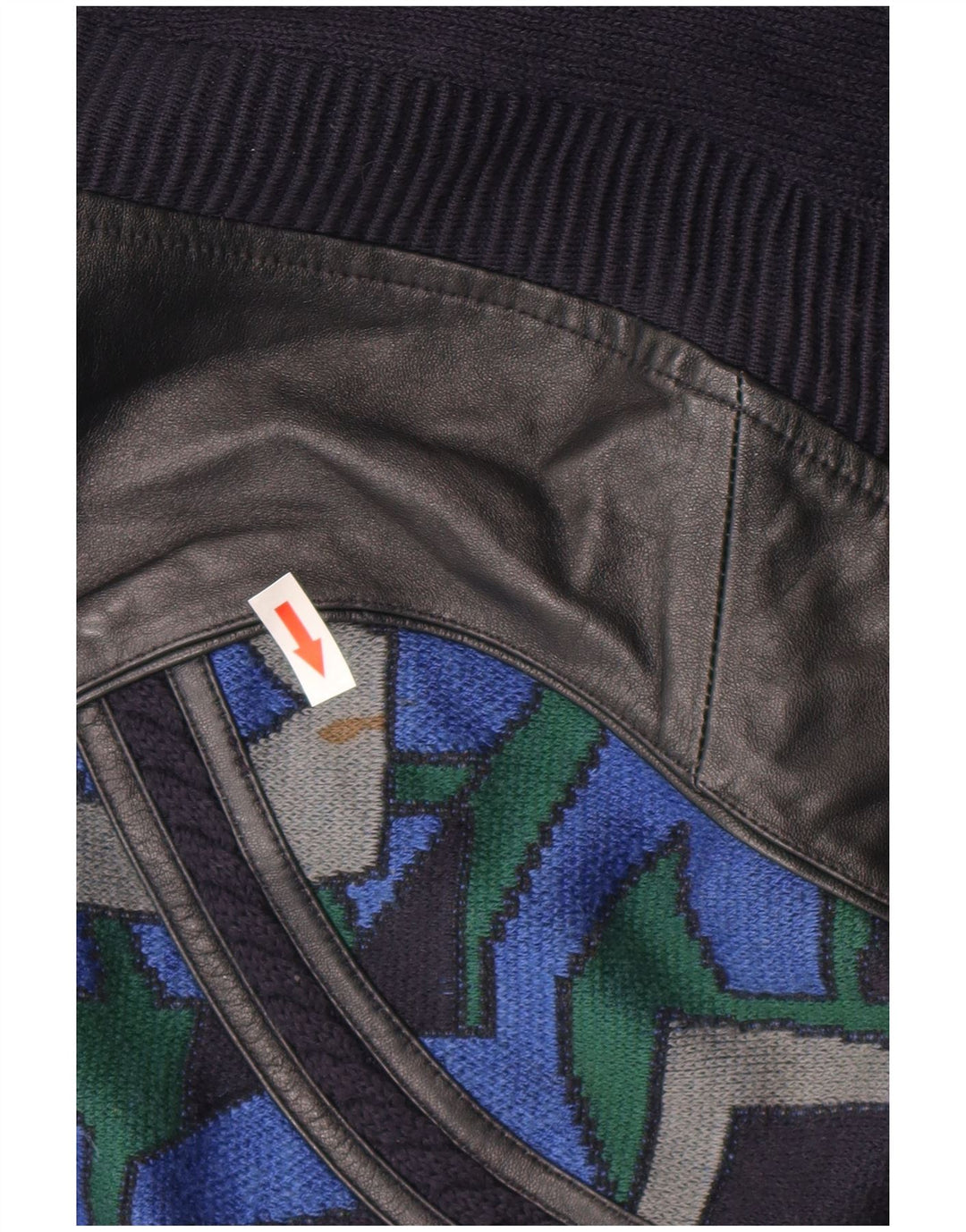 Rainbow Herre sweater med rund hals IT 56 2XL marineblå geometrisk bomuld