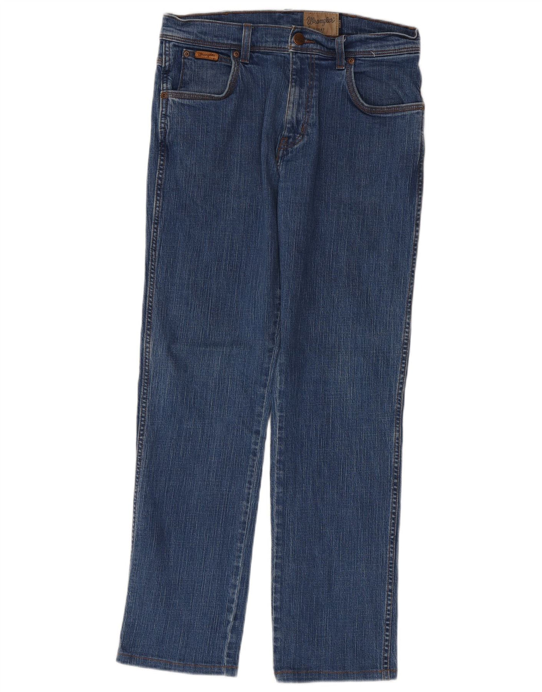 Wrangler Herre Texas Stretch Straight Jeans W32 L32 Blå Bomuld