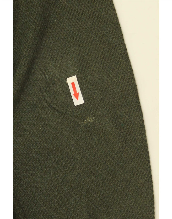 Massimo Dutti Herre V-hals sweater Stor grøn bomuld
