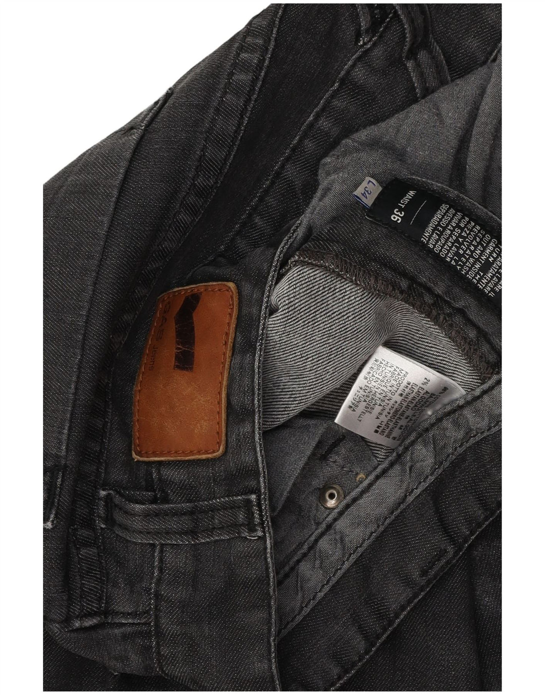 Gas Herre Morris Straight Jeans W36 L30 Grå Bomuld