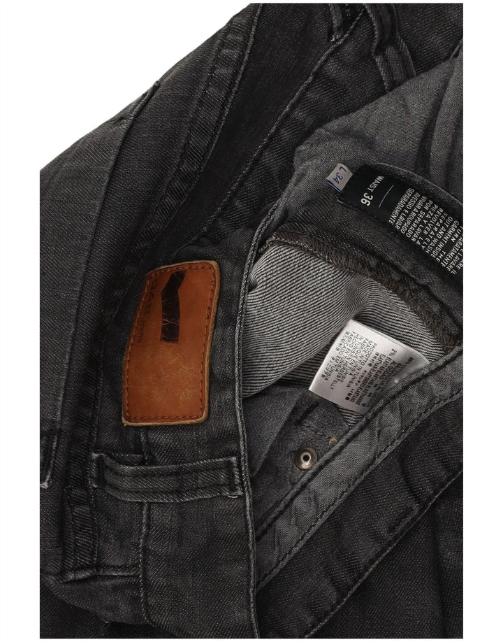 Gas Herre Morris Straight Jeans W36 L30 Grå Bomuld