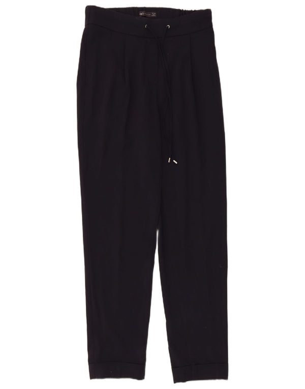 Marks & Spencer Dame Casual Bukser UK 10 Small W30 L30 Navy Blue