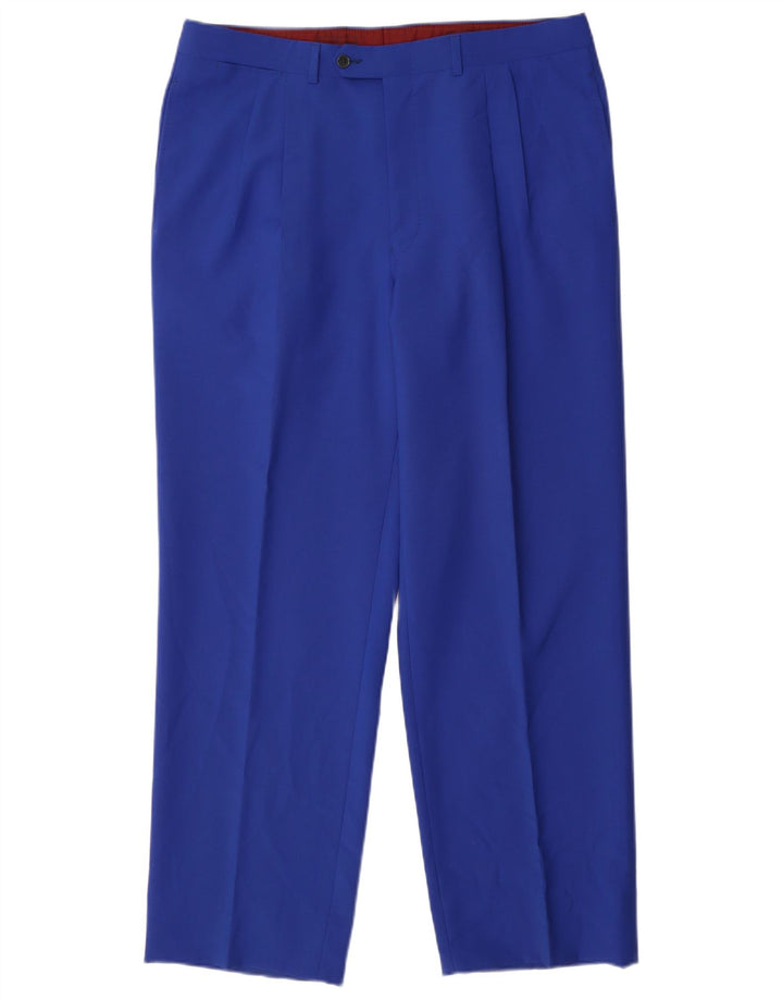 Pierre Cardin Herre 1 knap 2 stykke jakkesæt IT 52 XL W34 L30 blå uld